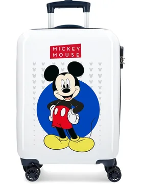 Maleta de cabina Mickey Enjoy the Day Blue rígida con capacidad de 34L - Disney - FashionsVida
