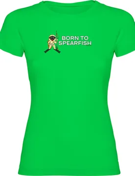 Maglietta A Maniche Corte Da Donna Born To Spearfishing - Kruskis - FashionsVida