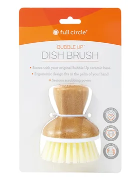 Bubble Up Dish Brush - White - Full Circle - FashionsVida