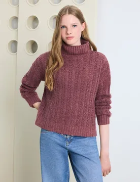 Jersey cuello cisne ochos mujer - Green Coast - FashionsVida
