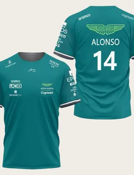 Aston Martin Alonso No. 14 Camiseta de Carreras, Corta De secado Rápido, Breathable, No. 14 - Aliexpress - FashionsVida