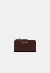 Lange Geldbörse mit geprägtem Zipper Braun OS