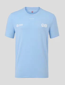 Official Haas Team Unisex Ollie Bearman T-shirt - Sky Blue S unisex - Castore - FashionsVida