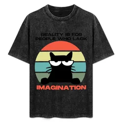 My Neighbour Retro Anime Cat Quote T-Shirt Basic Lightweight Short Sleeve Tee