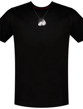 Industries Maglietta A Maniche Corte Dog-tag Black XL - ALPHA - FashionsVida