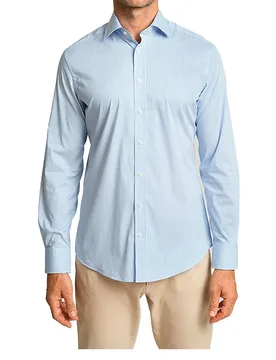 Chemise à Manches Longues Stretch Stripe Bc White / Sky M-L - Hackett - FashionsVida
