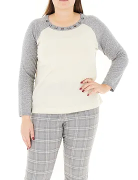 Maglia maniche lunghe BURRO M - LUISA VIOLA - FashionsVida
