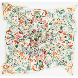 Pañuelo pájaros tropicales