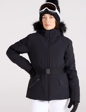 Swiss Womens Ski Jacket - Black - Black - Size: 16 - Mountain Warehouse - FashionsVida