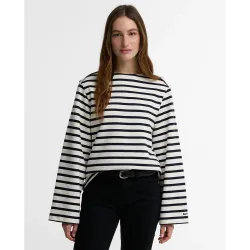 Camiseta de mujer de manga larga a rayas amryn