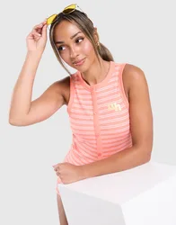 Mara Buttoned Tanktop - Damen, Rosa - female - Size: M