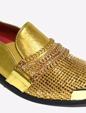 Javier Shoes Mens - Gold - Size Uk 6 - Malin - FashionsVida