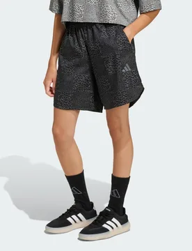 SHORT FUTURE ICONS ALLOVER PRINTED 9-10A Black / Grey Six / Grey Four - Adidas - FashionsVida
