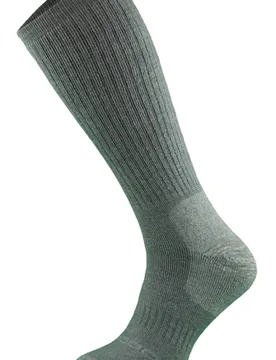 Mens - Alpaca Merinal Wool Heavyweight Cushioned Hiking Trekking Socks - Grey Merino Wool - Size 6.5-8 (Uk Shoe) - Comodo - FashionsVida