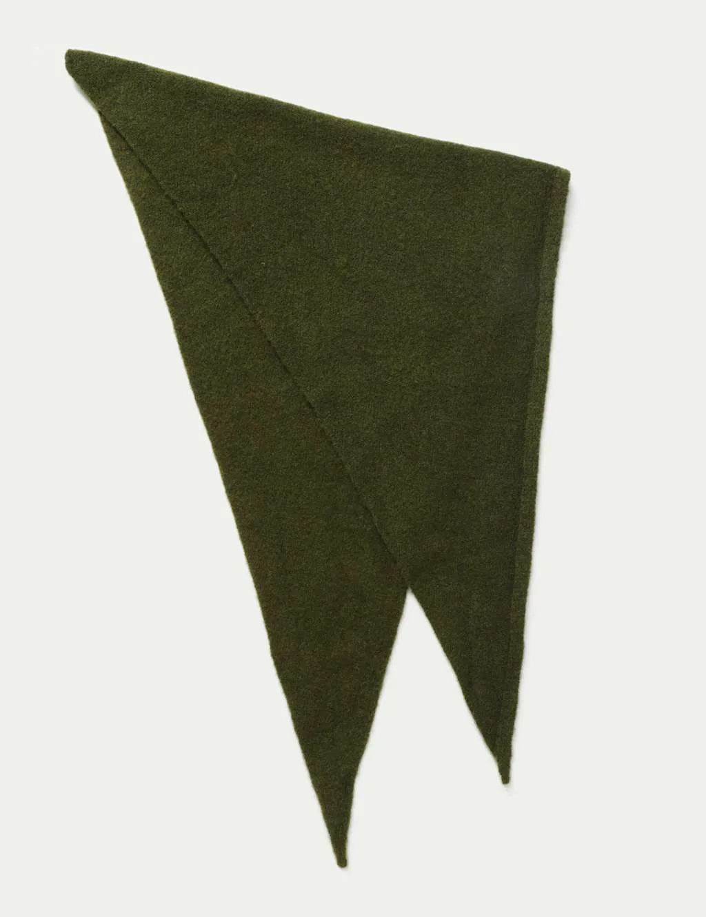 Knitted Triangle Neckerchief Green male - M&S - FashionsVida