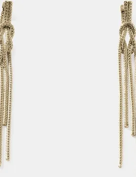Pendientes largos Love Knot de con detalle de nudo - John Hardy - FashionsVida