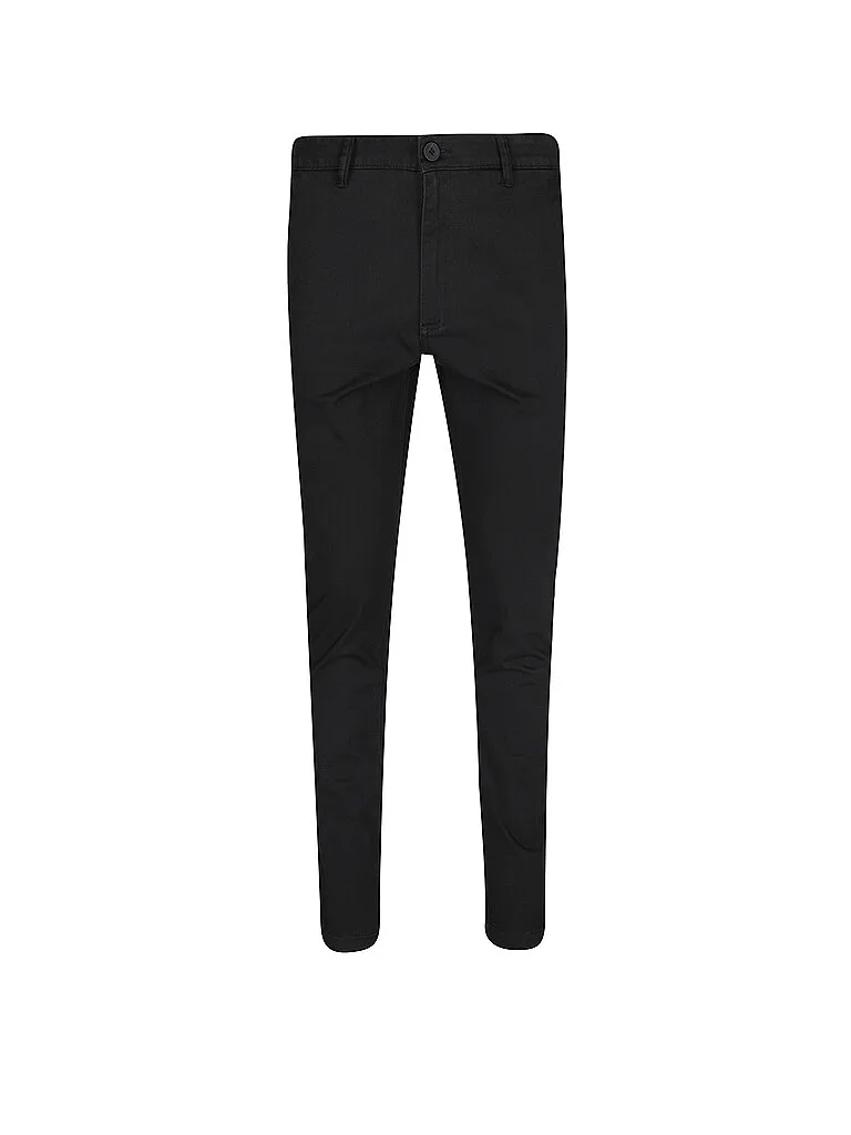 Chino LUCA nero 29/L32 - Knowledge Cotton Apparel - FashionsVida