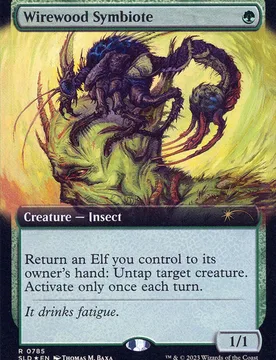 Wirewood Symbiote (Extended Art Foil) (Secret Lair - Elusive Elves) Secret Lair Drops - Magic: The Gathering - FashionsVida