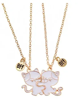 BB 2 Pack Friendship Necklace Set Cats Pendants Necklace Charm Necklaces Friend Neck Jewelry Suitable for Various Occasion - Aliexpress - FashionsVida