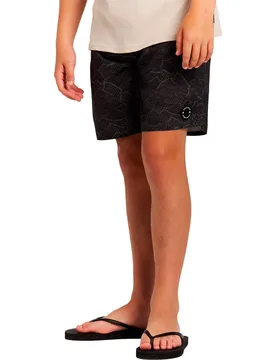 Short De Bain Floris True Black 128 cm Garçon - Protest - FashionsVida
