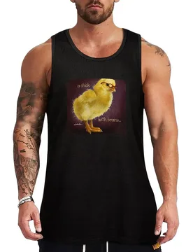 Will Bullas / tote / pillow / a chick with brains... humor animals Tank Top Daily Casual Tank Top Relaxed Fit Sleeveless Summer - Aliexpress - FashionsVida