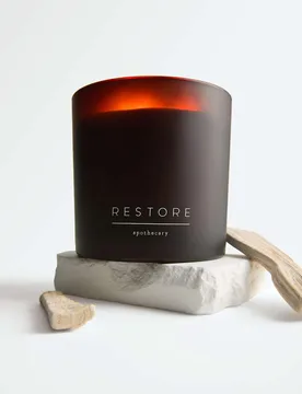 Restore 3 Wick Candle Amber - Apothecary - FashionsVida