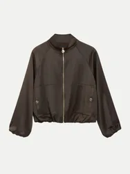 BLACK LABEL Blouson mit aufgesetzten Taschen Braun 40