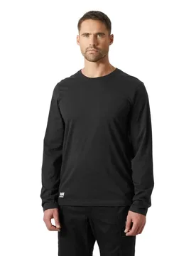 T-shirt à Manches Longues Classic 2.0 Black M - Helly Hansen - FashionsVida