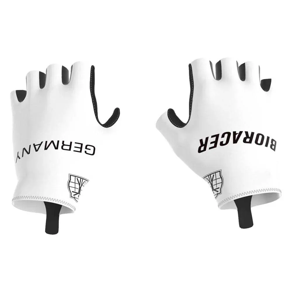 Guanti Corti Germany One 2.0 Black / White - Bioracer - FashionsVida