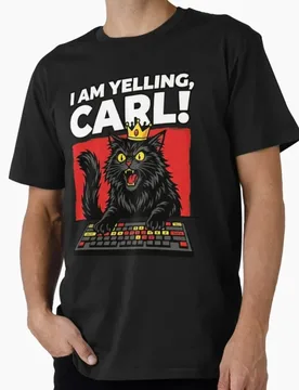 I Am Yelling, Carl! Sic-Fi Dungeon Crawler Carl Gift T-Shirt for Book lover Funny Cartoon Graphic Tee Y2K clothes All size tops - Aliexpress - FashionsVida