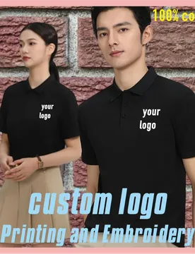 Pure cotton, refreshing cotton, men's and women's polo shirts, T-shirts, shirts, customized, embroidered and printed logos - Aliexpress - FashionsVida