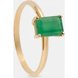 Anillo de oro con esmeralda