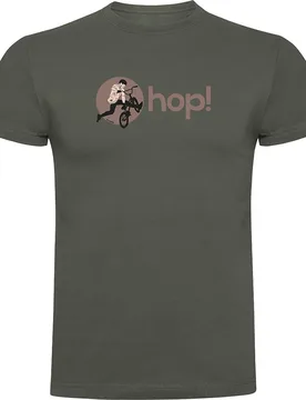 Maglietta A Maniche Corte Hop Dark Army Green - Kruskis - FashionsVida