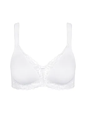Sujetador sin aros MODERN LACE COTTON white blanco 90C - Triumph - FashionsVida