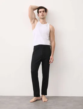 Supima® Cotton Modal Pyjama Bottoms Black male - Autograph - FashionsVida