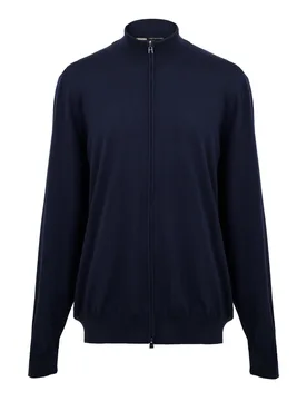 Mens Balonso 10241502 01 Knitted Top In Dark Blue - Size 3xl - BOSS - FashionsVida