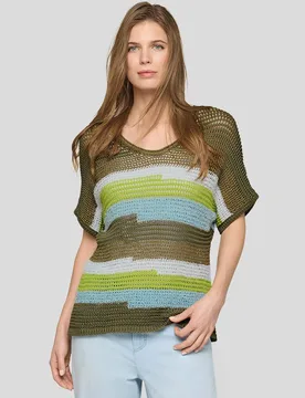 Strick-Shirt Dschungel - Thymian - female - Size: 48 - RABE - FashionsVida
