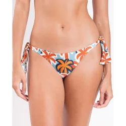 Braga de bikini con lazo estampada