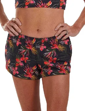 Ltd Run 3´´ Classic Shorts Black / White / Flowers S Women - Zoot - FashionsVida