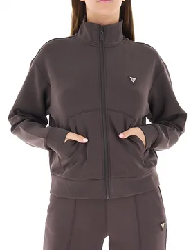 Guess Felpa con zip FANGO L - Guess - FashionsVida