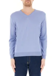 Maglione lana merino AZZURRO OXFORD 56