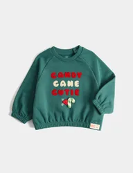 Cotton Rich Christmas Jumper Green Female