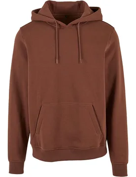 Felpa Con Cappuccio Heavy Chocolate Brown S - Build Your Brand - FashionsVida