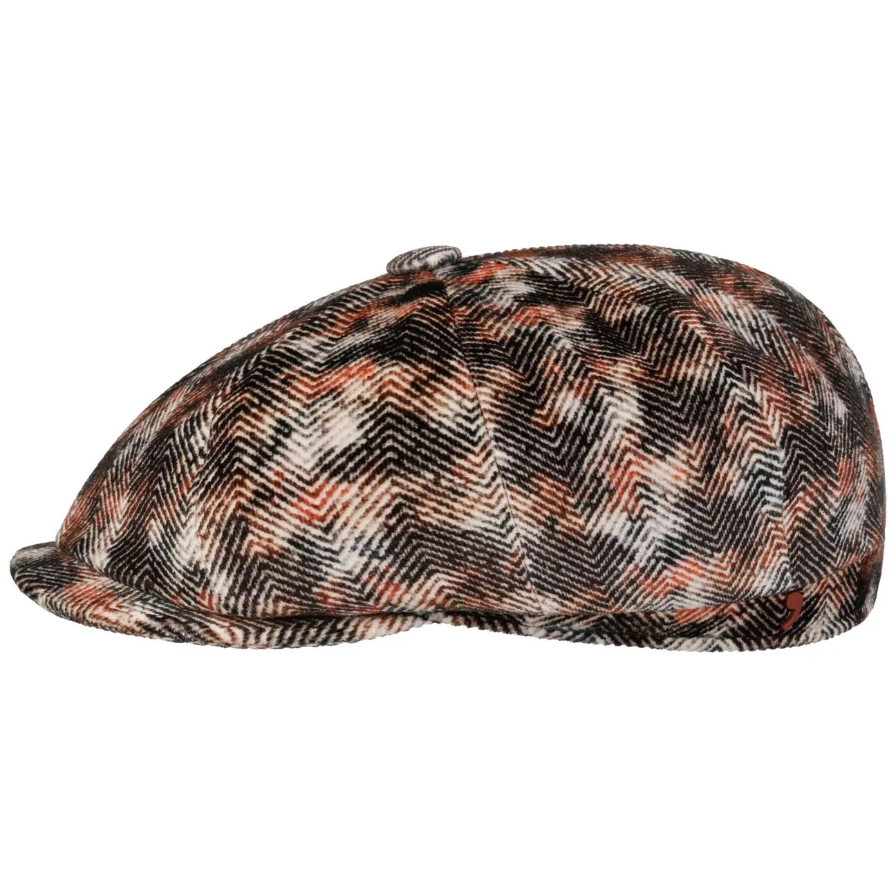 Kyoto Colour Change Flat Cap by Alfonso DEste - black-beige - Size: XL (60-61 cm) - Alfonso D´Este - FashionsVida