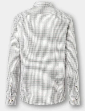 Camisa de hombre de franela a cuadros fit tailored - Hackett - FashionsVida