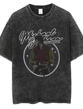 Washed Vintage King of Pop Michael Jackson T-shirt Men Women Clothing Retro Gothic Rock T Shirts Male Fashion Oversized T-shirts - Aliexpress - FashionsVida