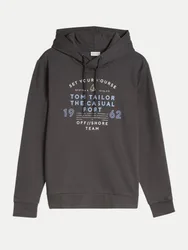 Hoodie mit Logo-Print Grau XL