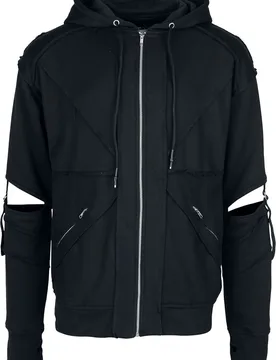 Gothic Kapuzenjacke - Rafe Hood Mens Black - L bis 3XL - für Männer - Größe 3XL - schwarz - Männer - male - Vixxsin - FashionsVida