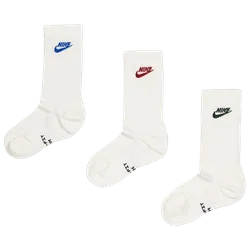 Elevated Crew 3 Pack Unisex Socks - White - Size 8 - 11 - Cotton - White - Size: 8 - 11