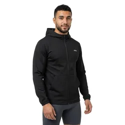 Sweat-shirt à Zip Basic Zip Plus Size Black 4XL